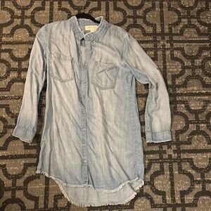 Denim Button-Up Shirt
